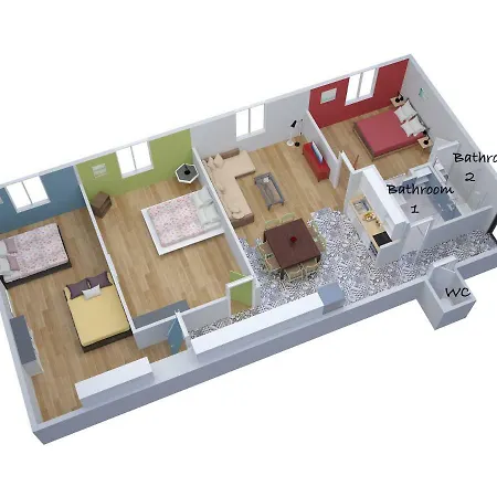 Apartament Les Marches De St Charles - 100m2 *